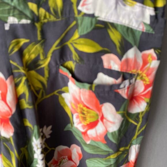 Levi sz XS green red jungle‎ print silk jumpsuit - Picture 12 of 13